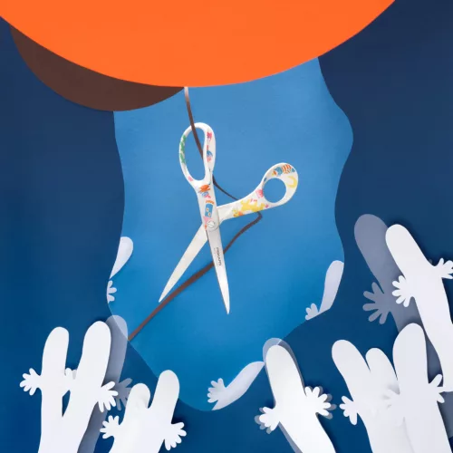 Fiskars Moomin általános olló, Party, 21 cm