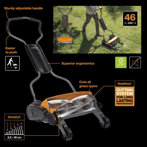 Fiskars StaySharp™ Max kézi fűnyíró (1000591)