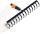 Fiskars Gereblye 14 fog, QuikFit(1000653)