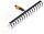 Fiskars Gereblye 16 fog, QuikFit (1000654)