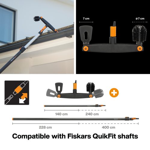 Fiskars QuikFit™ Ereszcsatorna tisztító fej (1001414)
