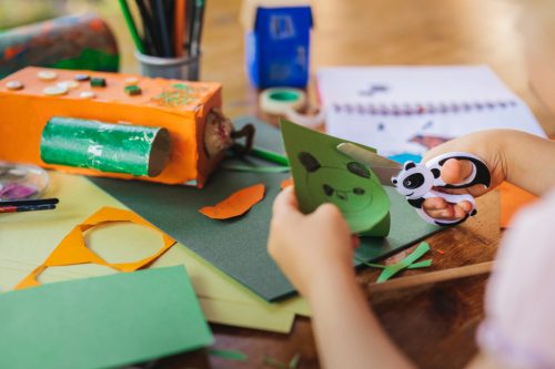 Fiskars Gyerekolló (13 cm), panda (1004613)