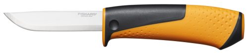 Fiskars Általános kés, tokba épített élezővel (1023618) 
