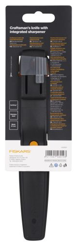 Fiskars Staysharp™ asztalos kés kifinomult famunkákhoz, tokba épített élezővel (1023620)