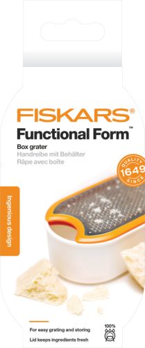 Fiskars Functional Form Reszelő tálkával, fehér (1019530)