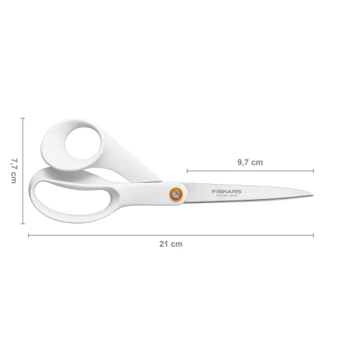 Fiskars Functional Form™ Általános olló, 21 cm, fehér (1020412)