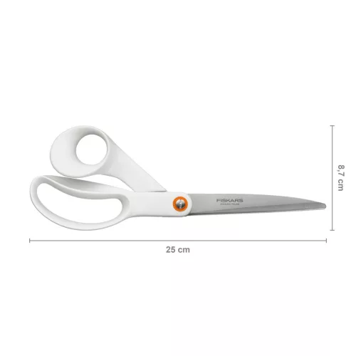 Fiskars Functional Form™ Nagyméretű általános olló, 24 cm, fehér  (1020414)