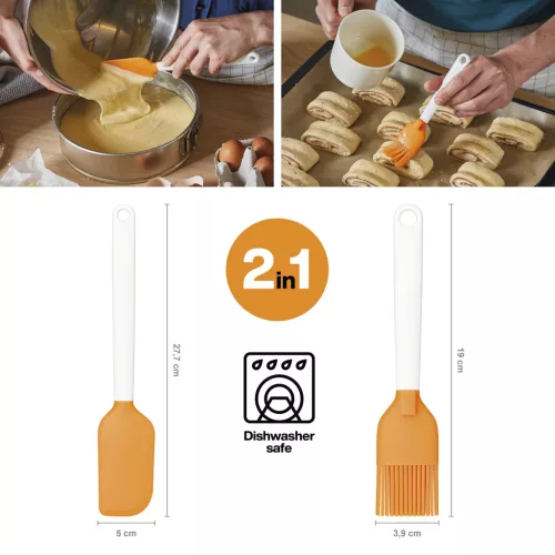 Fiskars Functional Form Sütő szett (tésztakaparó + ecset) (1023616)