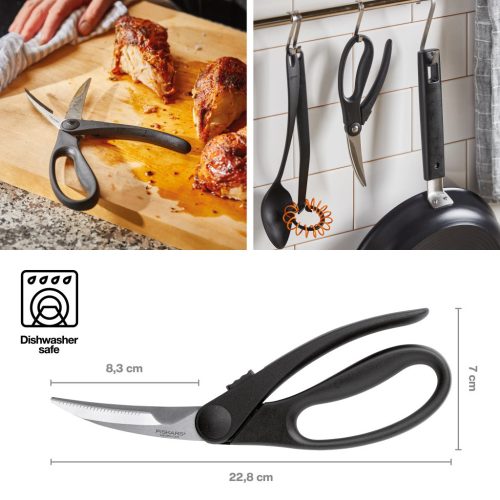 Fiskars Essential Baromfiolló, 23 cm (1023819)