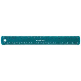 Fiskars Gyerekvonalzó kék csillámokkal, 30 cm (1023923)