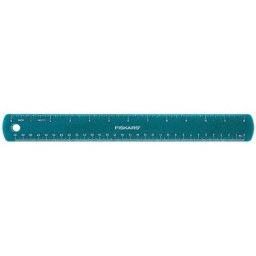 Fiskars Gyerekvonalzó kék csillámokkal, 30 cm (1023923)