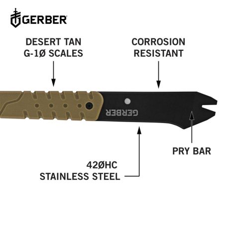 Gerber Downrange Tomahawk Ajtónyitó fejsze, kalapács és feszítővas funkcióval (1014860) - 25 év garanciával