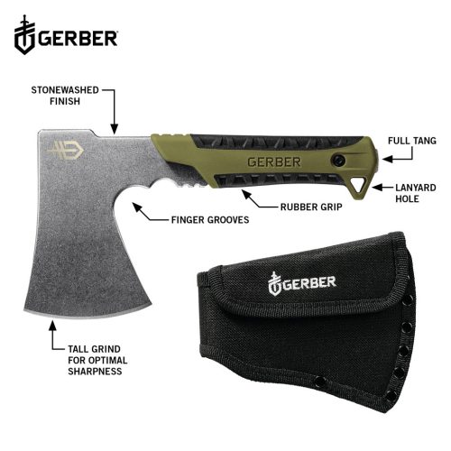 Gerber Pack szekerce, zöld, tokkal (1027507) - 25 év garanciával