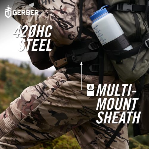 Gerber Principle Bushcraft tőr, fekete, dobozban (1050243) - 25 év garanciával