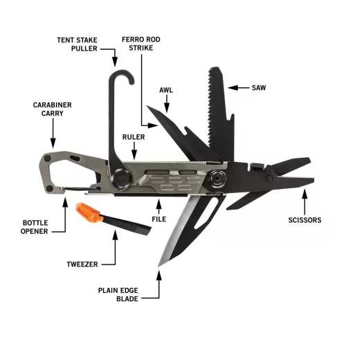Gerber Stakeout - Graphite (1059838) - 25 év garanciával