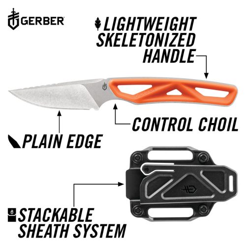 Gerber Exo-Mod Caper, FE, narancs, dobozban (1055361) - 25 év garanciával