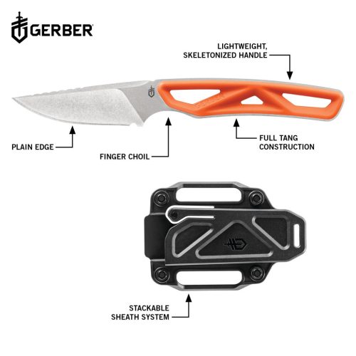 Gerber Exo-Mod Caper, FE, narancs, dobozban (1055361) - 25 év garanciával