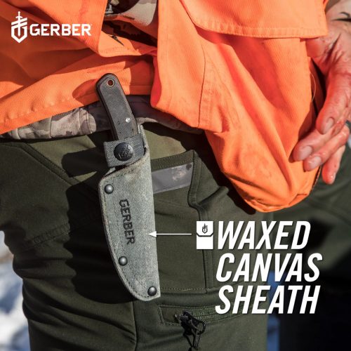 Gerber Downwind Drop Pont tőr - Fekete (1059840) - 25 év garanciával