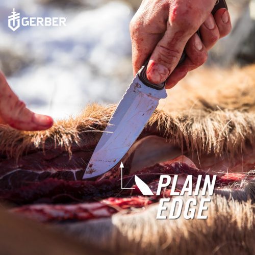 Gerber Downwind Drop Pont tőr - Fekete (1059840) - 25 év garanciával