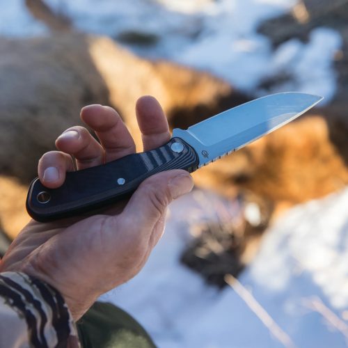 Gerber Downwind Drop Pont tőr - Fekete (1059840) - 25 év garanciával