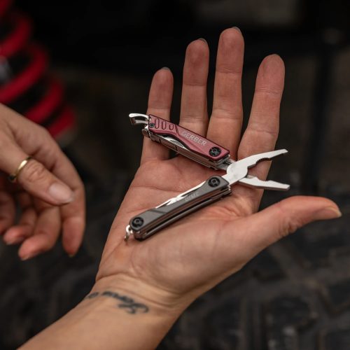 Gerber Dime kulcstartóra rögzíthető multiszerszám, bordó dobozban GB (1027829) - 25 év garanciával