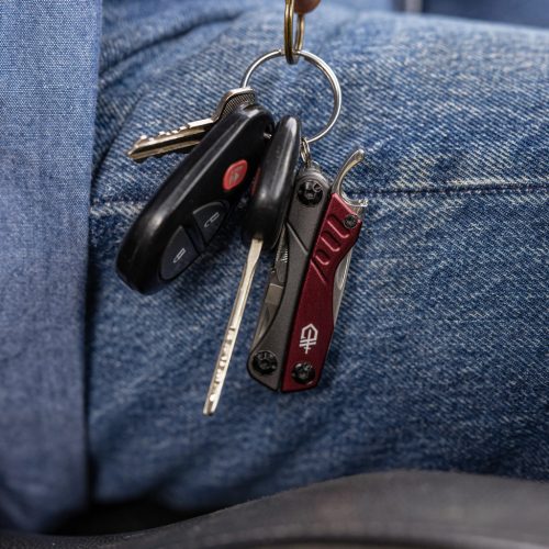 Gerber Dime kulcstartóra rögzíthető multiszerszám, bordó dobozban GB (1027829) - 25 év garanciával