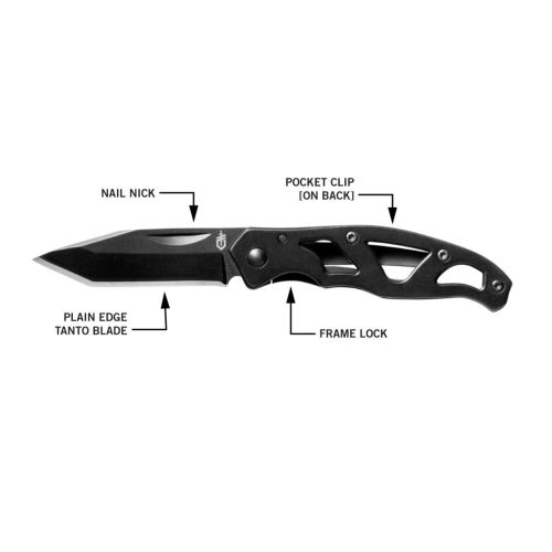 Gerber Paraframe Mini zsebkés, Tanto pengével, bliszterben GB (1027887) - 25 év garanciával