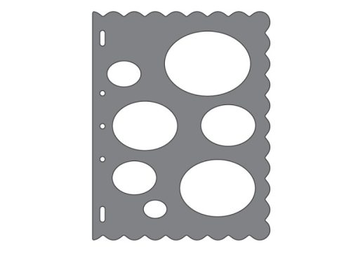 Fiskars Forma sablon, 'tojás formák'