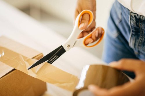 Fiskars Tapadásmentes, titánium bevonatos olló 20cm (1004721)