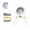 Fiskars Kézi lyukasztó, XL hatszög (1015763)
