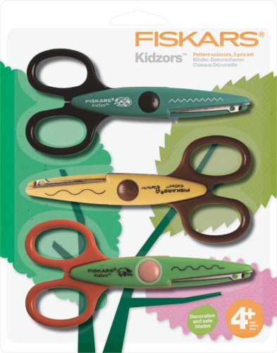 Fiskars 3 db-os gyermekolló készlet, mocsári állatok (1003845)