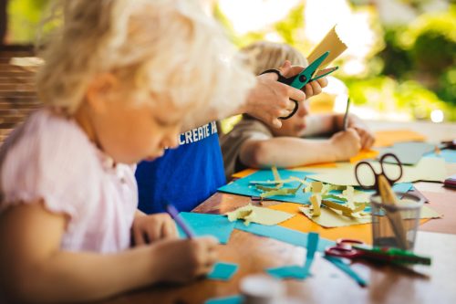 Fiskars 3 db-os gyerekolló készlet, mocsári állatok (1003845)