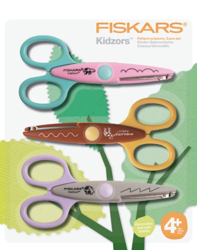 Fiskars 3 db-os gyermekolló készlet, állatkerti állatok (1003846)