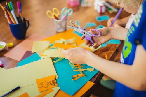 Fiskars 3 db-os gyerekolló készlet, állatkerti állatok (1003846)