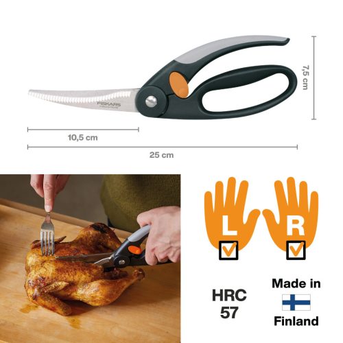 Fiskars Functional Form™ ReNew baromfiolló, 25 cm (1003033)