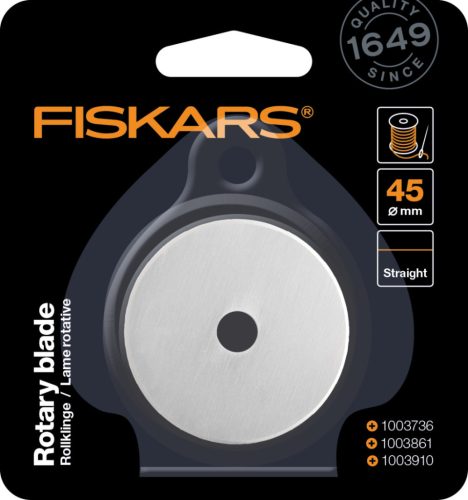 Fiskars Egyenes pótpenge a 45mm-es görgős vágóhoz (1003862)