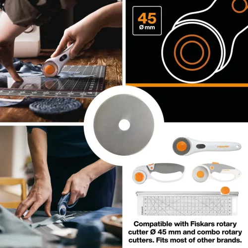 Fiskars Egyenes pótpenge a 45mm-es görgős vágóhoz (1003862)