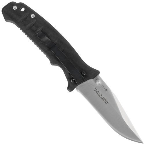 BLACK FOX Tactical Zsebkés G10 markolat, fekete