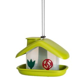 Plastia madáretető Domek zöld