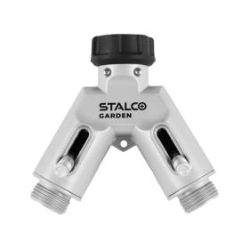  STALCO GARDEN Fém kétutas csapcsatlakozó, nyit-zár szeleppel XTR 