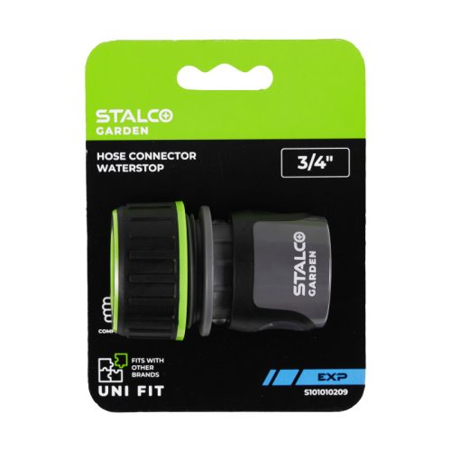 STALCO GARDEN Gyorscsatlakozó stopos 3/4" EXP 