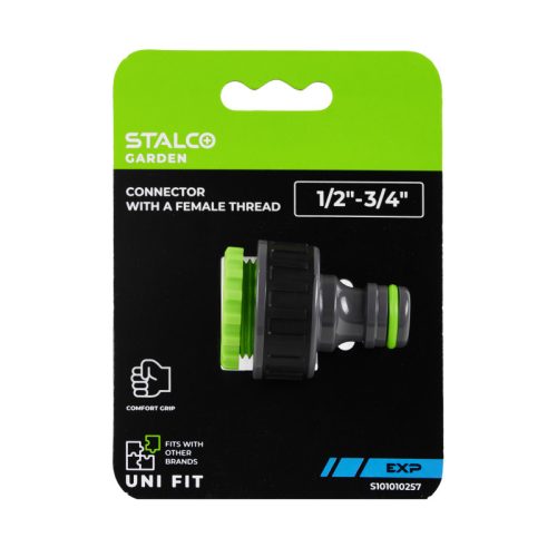 STALCO GARDEN Csatlakozó belső menettel 1/2" - 3/4" EXP 