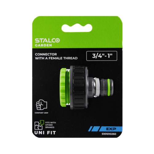 STALCO GARDEN Csatlakozó belső menettel 3/4" - 1" EXP 