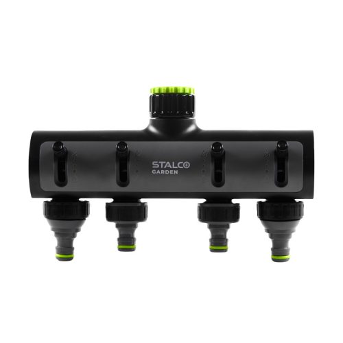 STALCO GARDEN Négyutas csapcsatlakozó, átfolyás szabályozóval EXP 