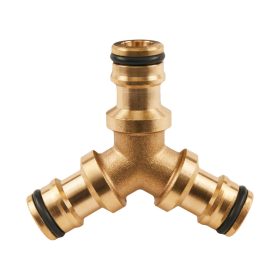 STALCO GARDEN Hármas tömlőtoldó réz BRS 
