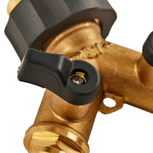 STALCO GARDEN Kétutas csapcsatlakozó, nyit-zár szeleppel, réz BRS 