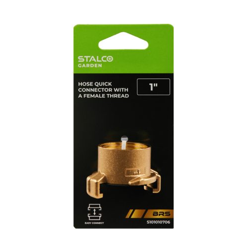 STALCO GARDEN Réz gyorscsatlakozó (körmös) belső menettel 1" BRS GK 
