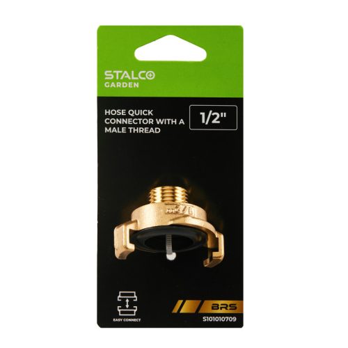 STALCO GARDEN Réz gyorscsatlakozó (körmös) külső menettel 1/2" BRS GK 