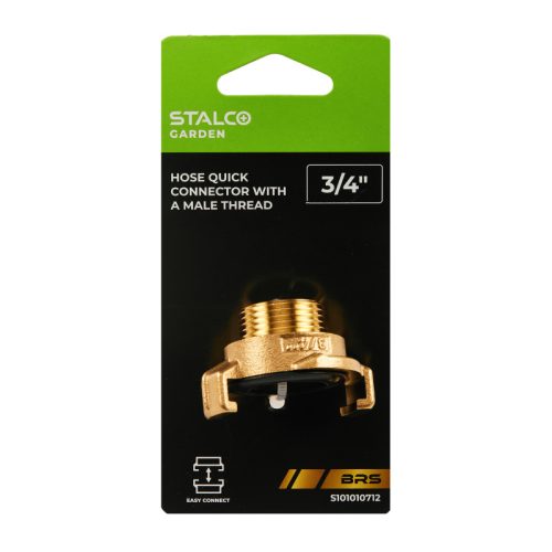 STALCO GARDEN Réz gyorscsatlakozó (körmös) külső menettel 3/4" BRS GK 