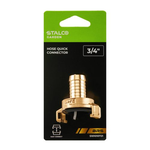 STALCO GARDEN Réz gyorscsatlakozó (körmös) tömlővég 3/4" BRS GK 